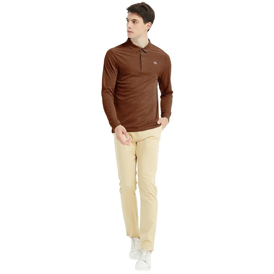 Men's long-sleeved sports Polo shirt