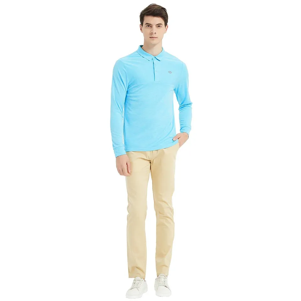 Men's long-sleeved sports Polo shirt