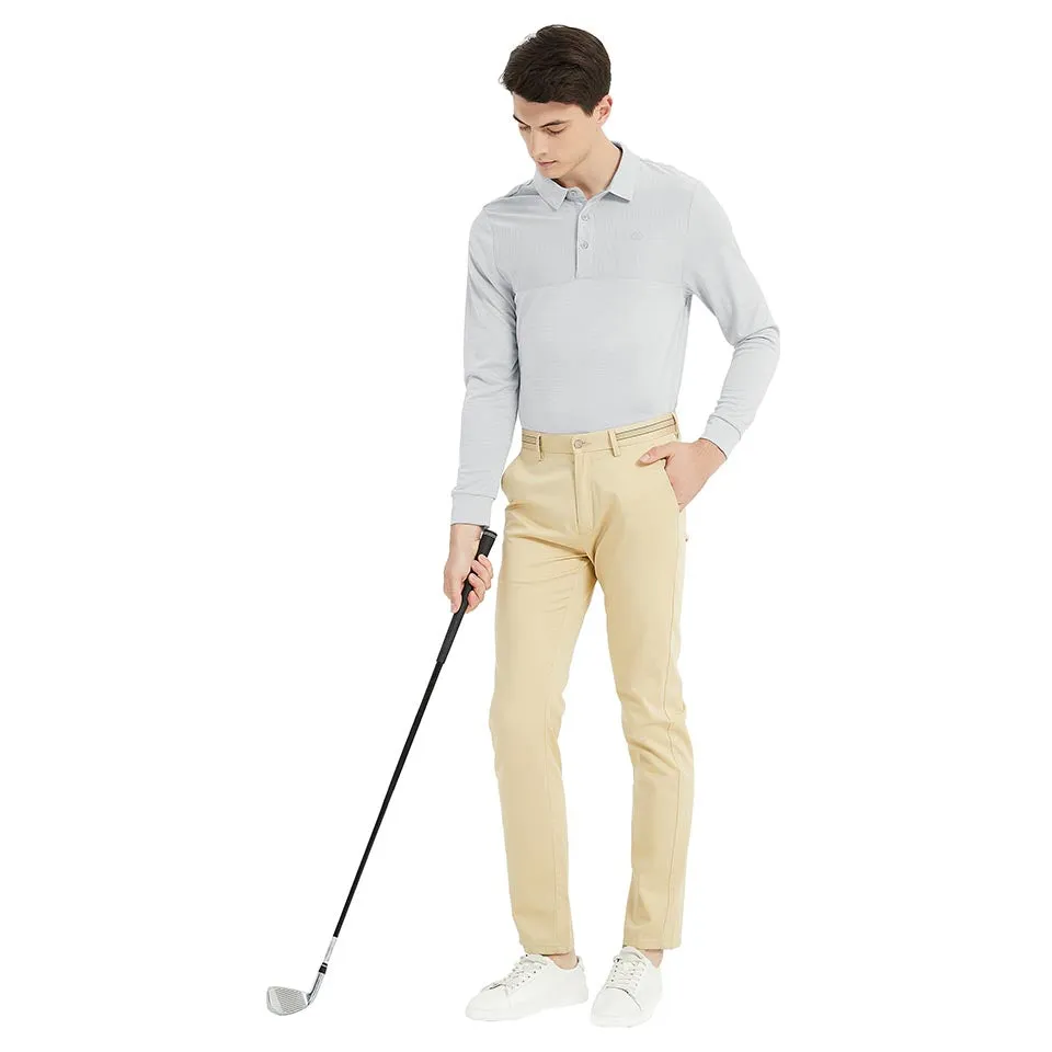 Men's long-sleeved sports Polo shirt