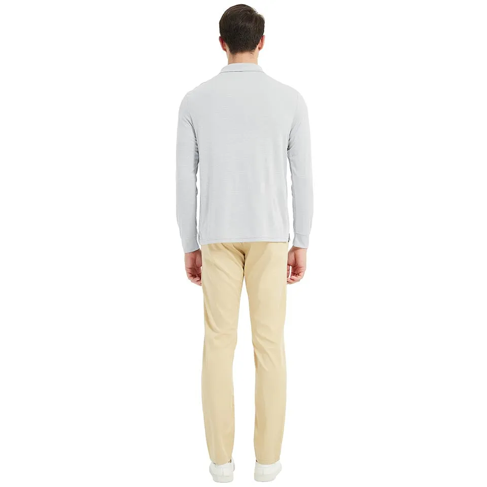 Men's long-sleeved sports Polo shirt