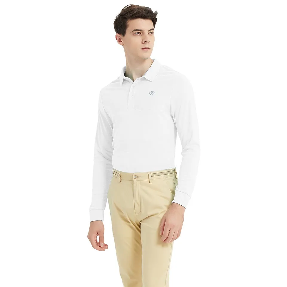 Men's long-sleeved sports Polo shirt