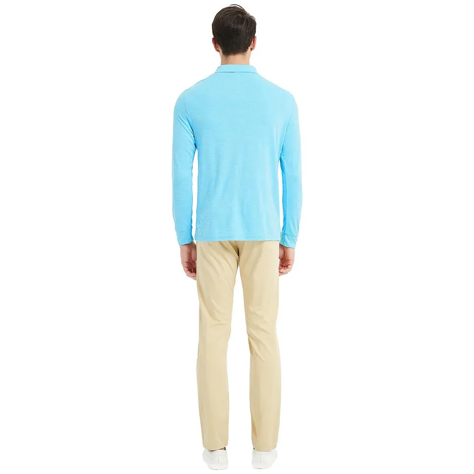 Men's long-sleeved sports Polo shirt