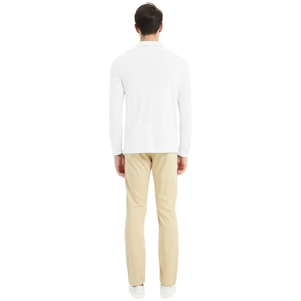 Men's long-sleeved sports Polo shirt