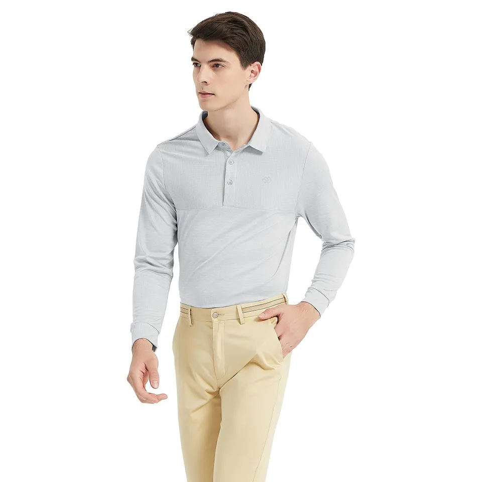 Men's long-sleeved sports Polo shirt