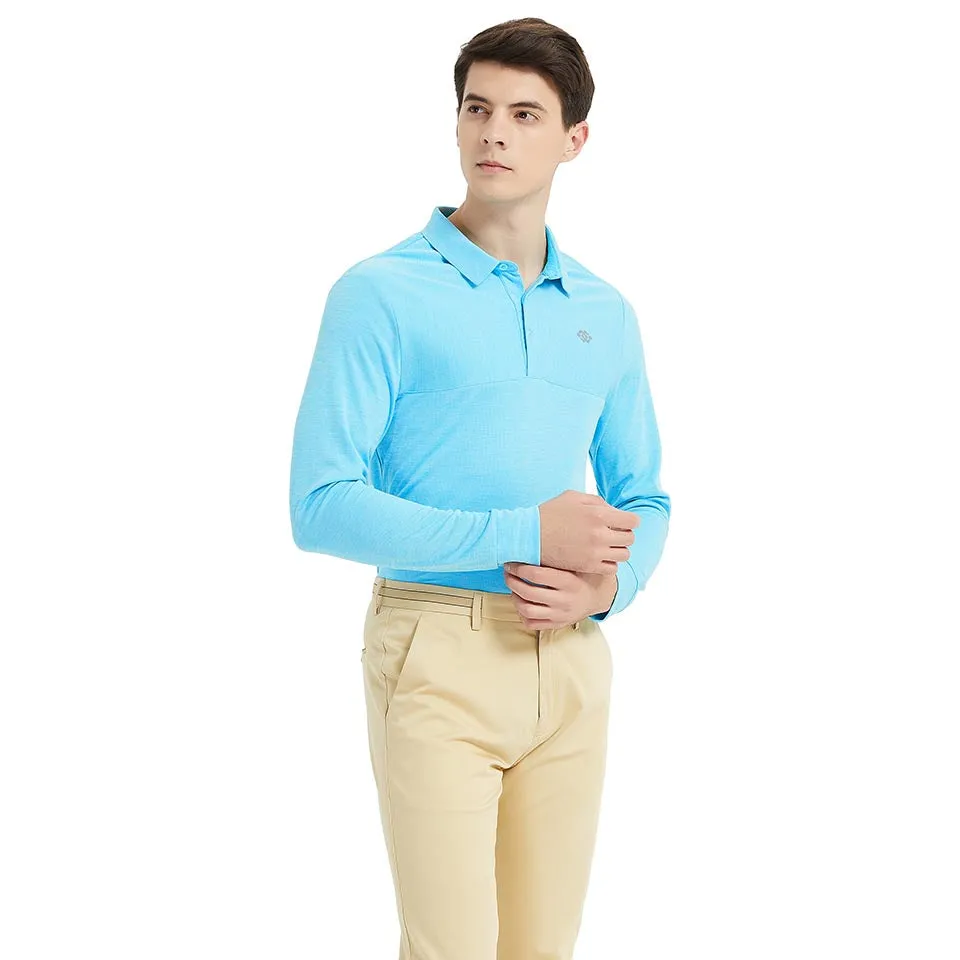 Men's long-sleeved sports Polo shirt