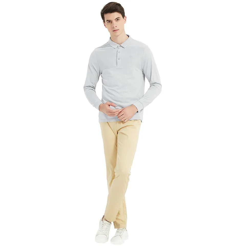 Men's long-sleeved sports Polo shirt