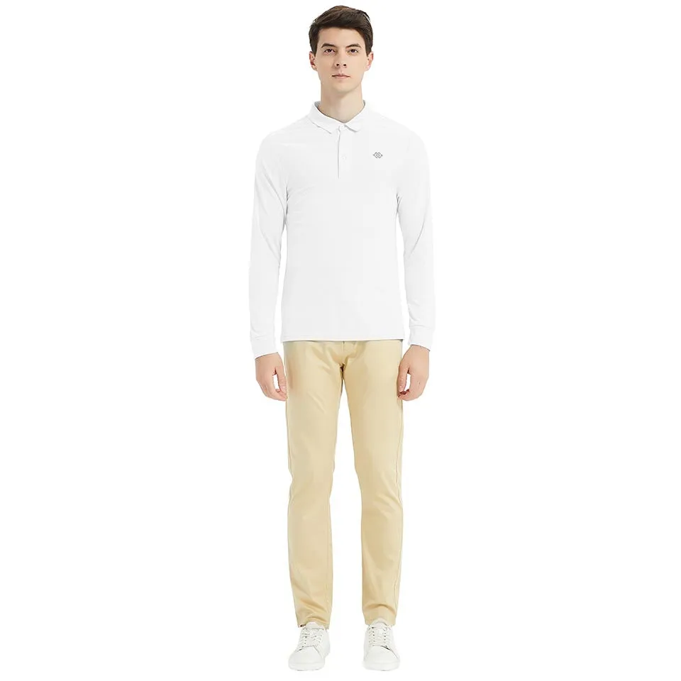 Men's long-sleeved sports Polo shirt