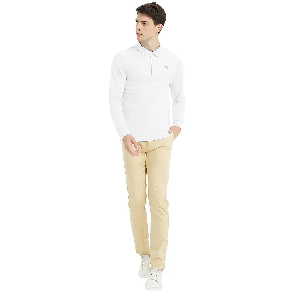 Men's long-sleeved sports Polo shirt