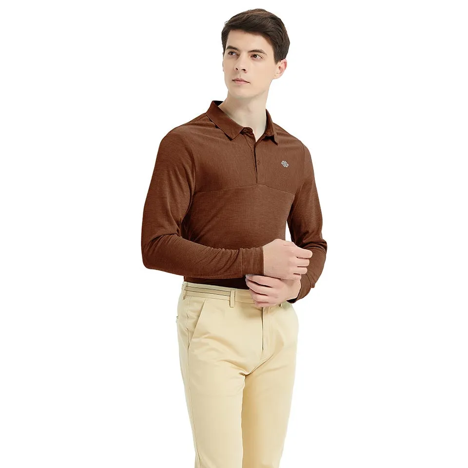 Men's long-sleeved sports Polo shirt