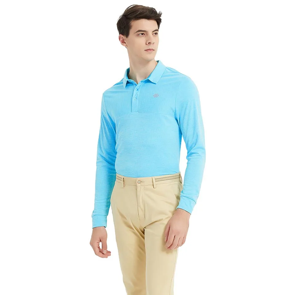 Men's long-sleeved sports Polo shirt