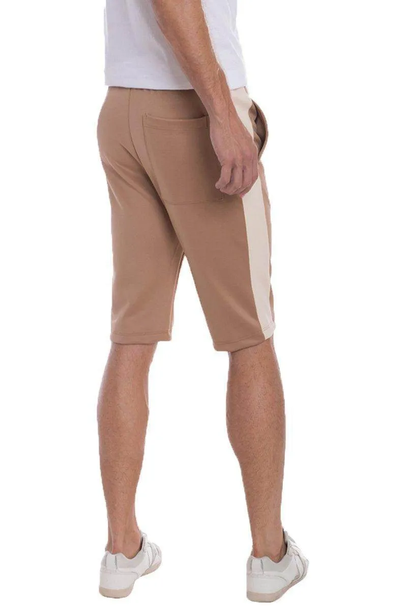 Mens Long Sports Shorts Mocha / Sand