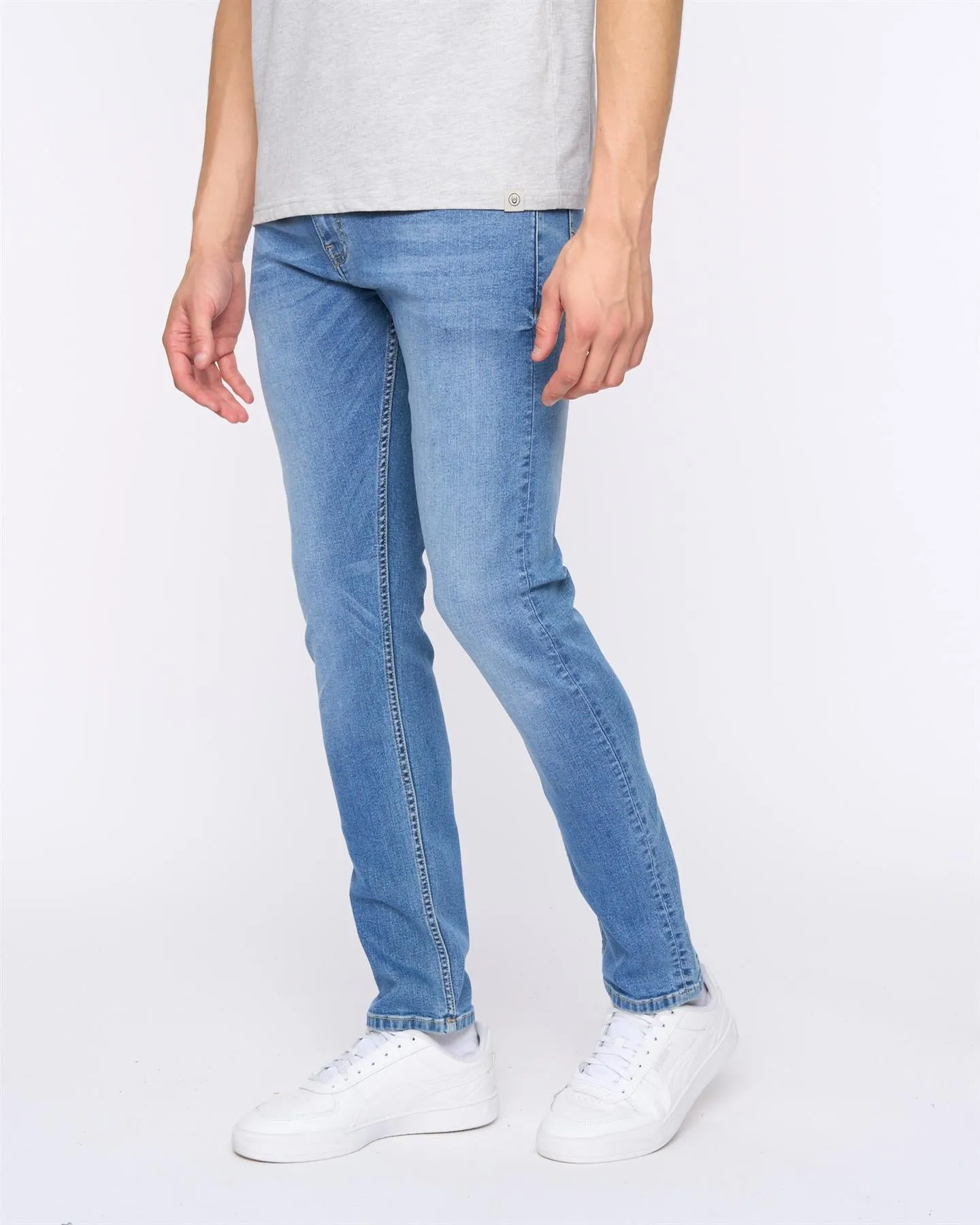 Mens Maylead Slim Fit Jeans Light Wash