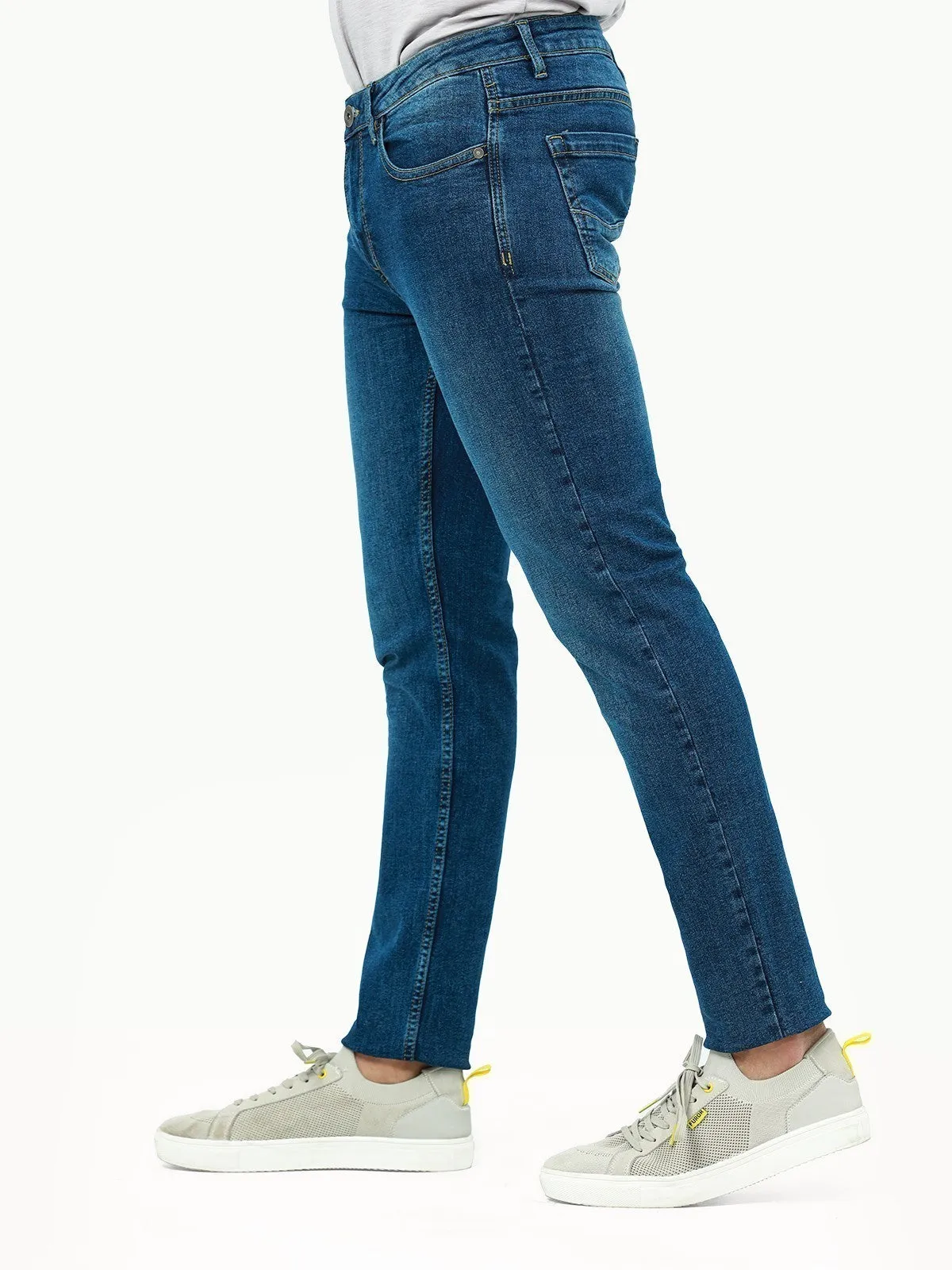 Men's Mid Blue Jeans - EMBPD22-012