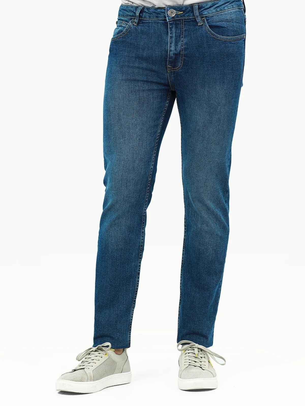 Men's Mid Blue Jeans - EMBPD22-012
