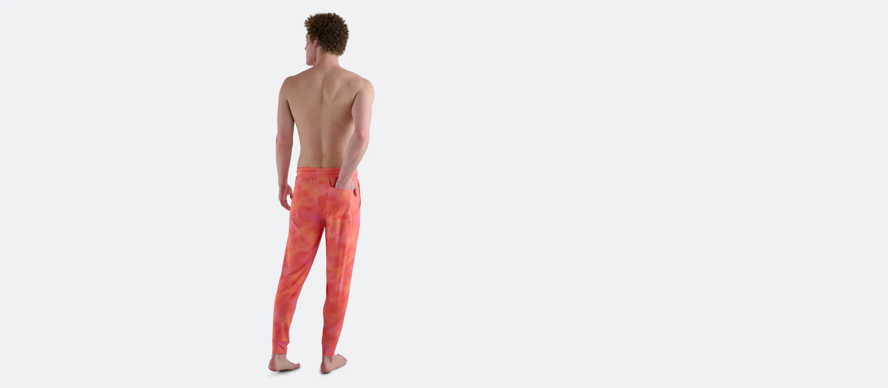 Men's Modal Jogger | Airbrush Orange