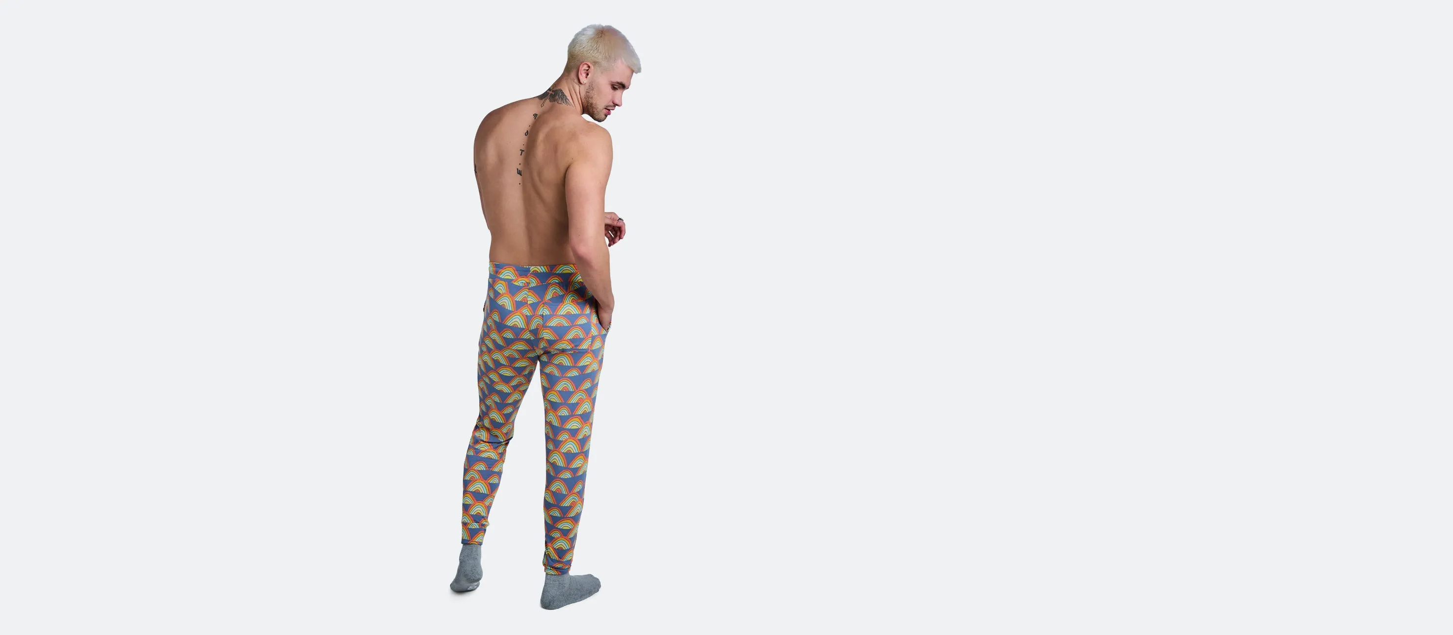 Men's Modal Jogger | Retro Rainbows