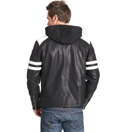 Men's Moto Black  Leather Jacket