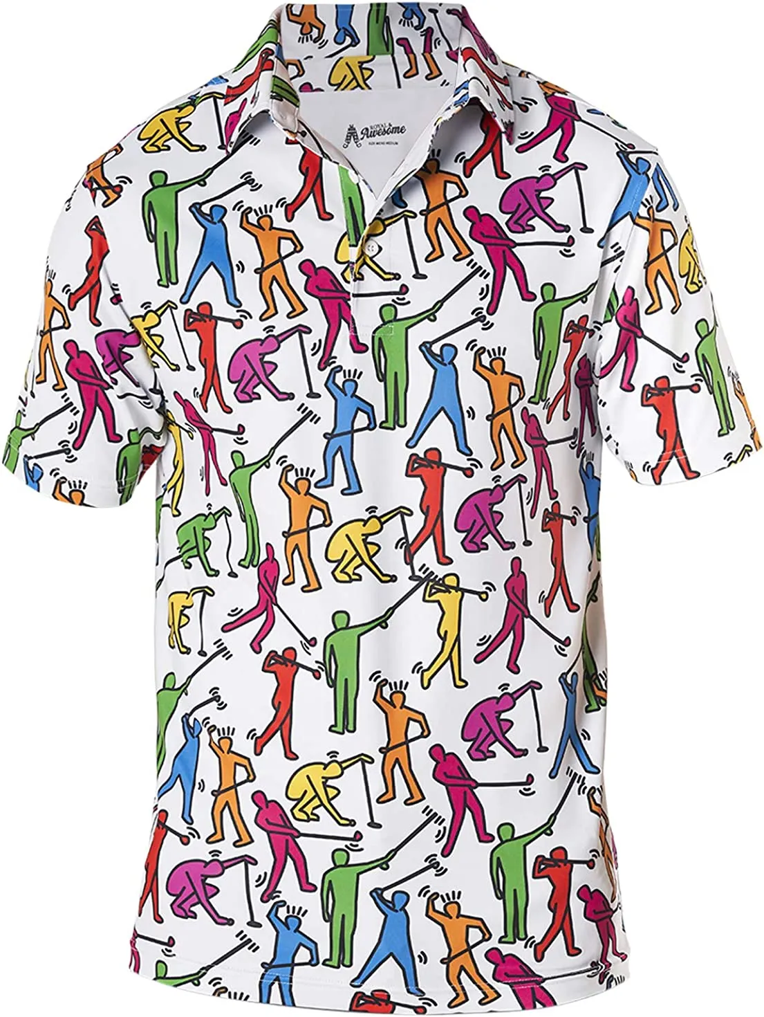Men's Multi-Color Golf Shirt