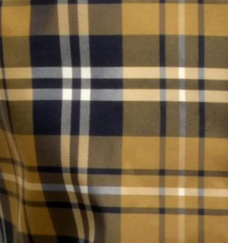 Men's Mustard Plaid Vest with Neck Tie