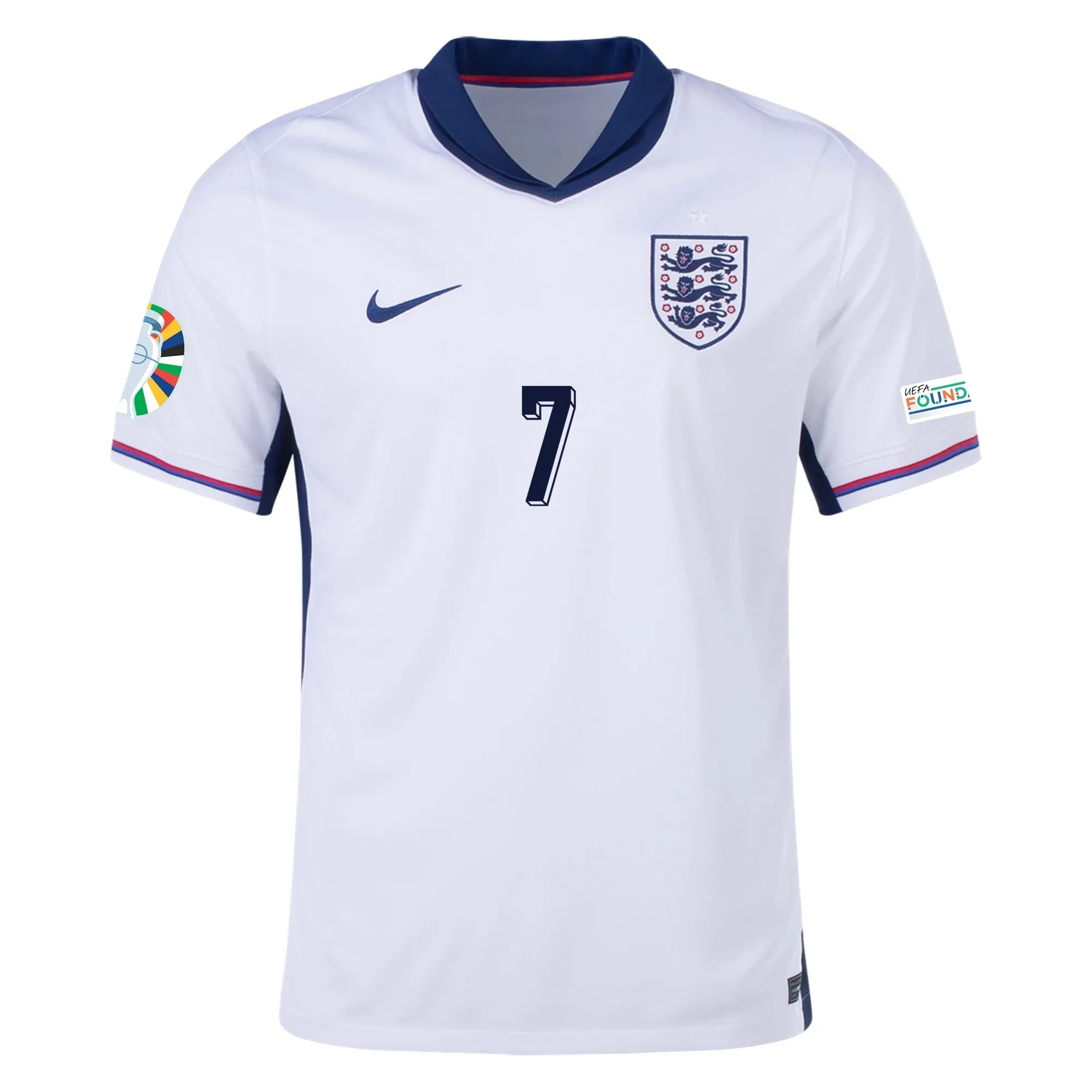 Men's Nike Dri-FIT Soccer Saka England 2024 Replica Home Jersey