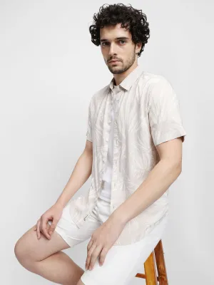 Men's Off White Casual Shirts