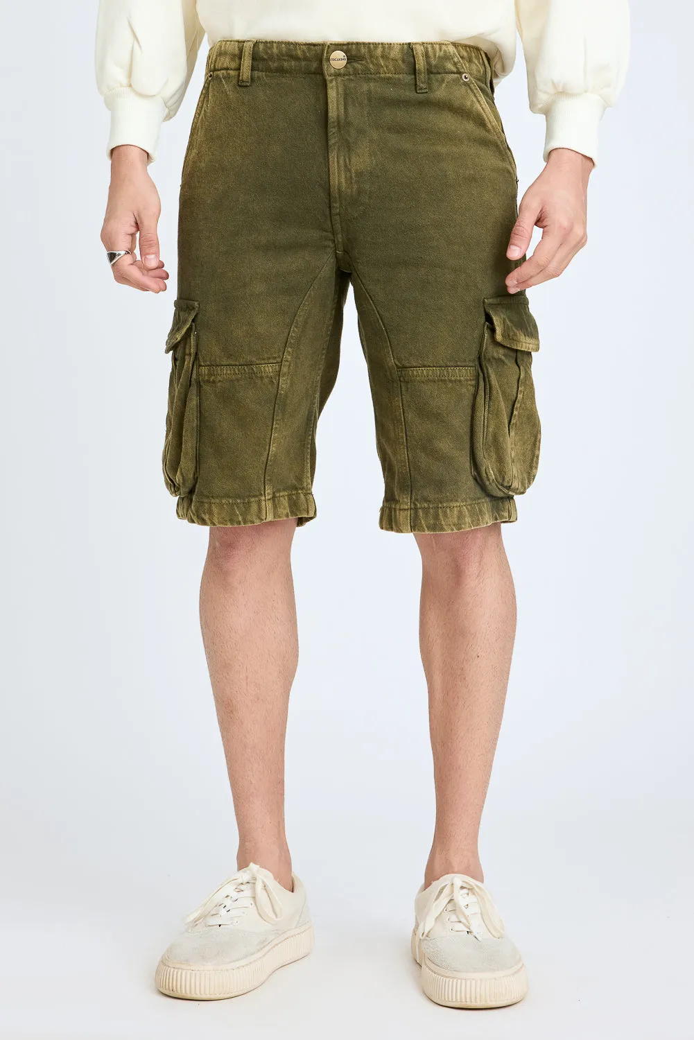 Men's Olive Cargo Shorts