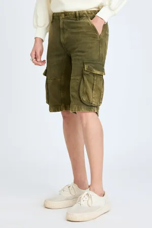 Men's Olive Cargo Shorts