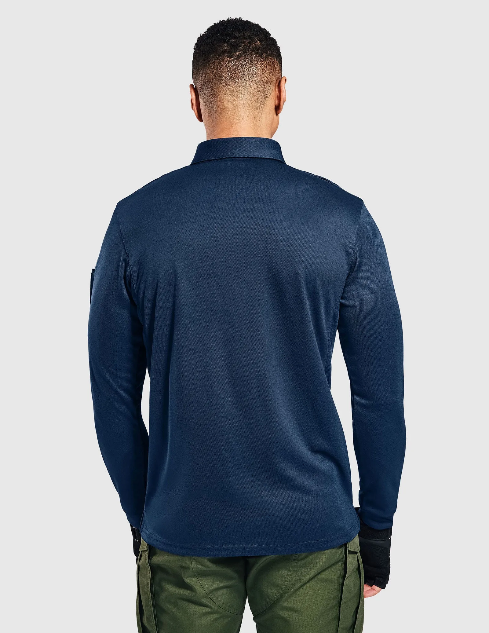 Men's Outdoor Tactical Long Sleeve Polo Shirts Quick Dry