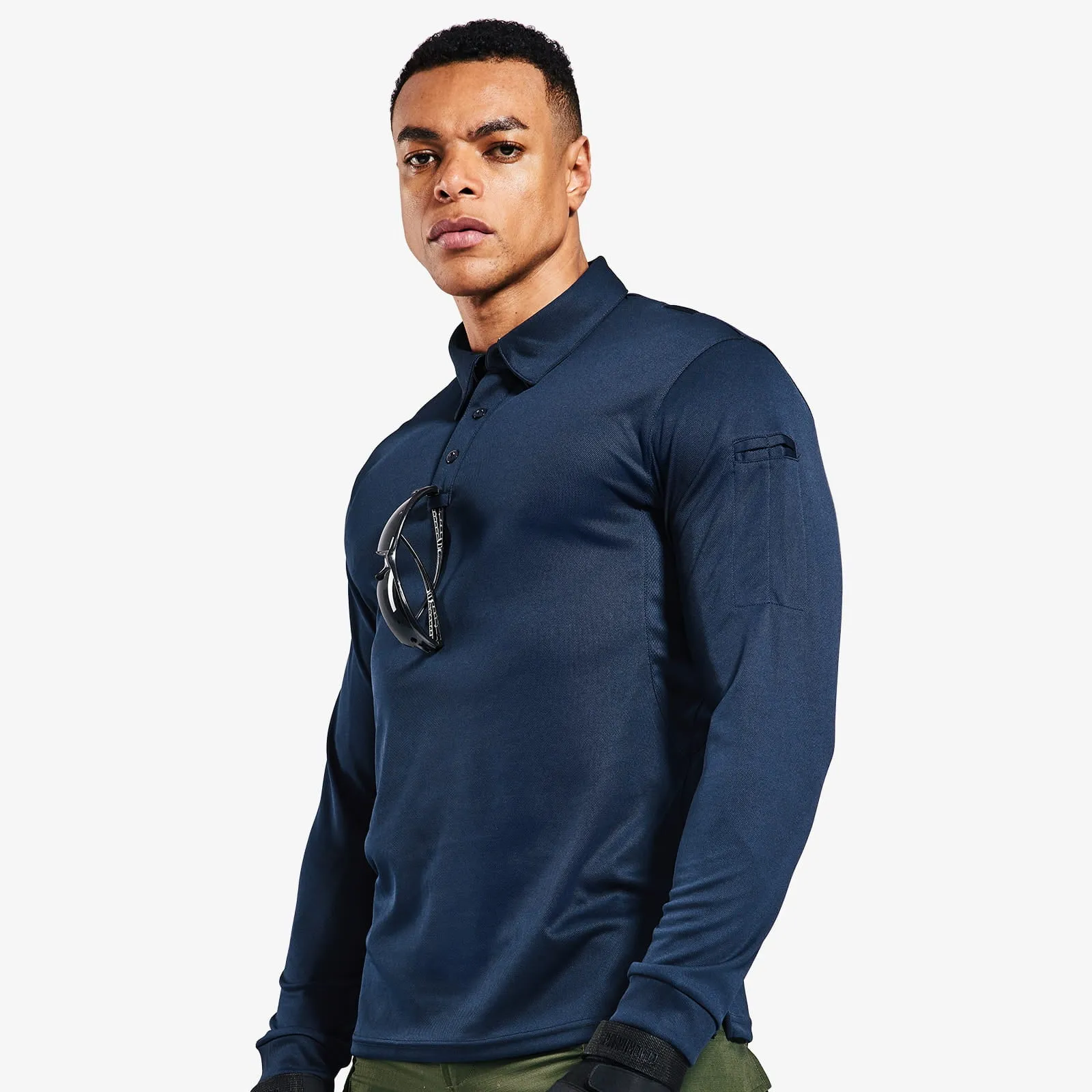 Men's Outdoor Tactical Long Sleeve Polo Shirts Quick Dry