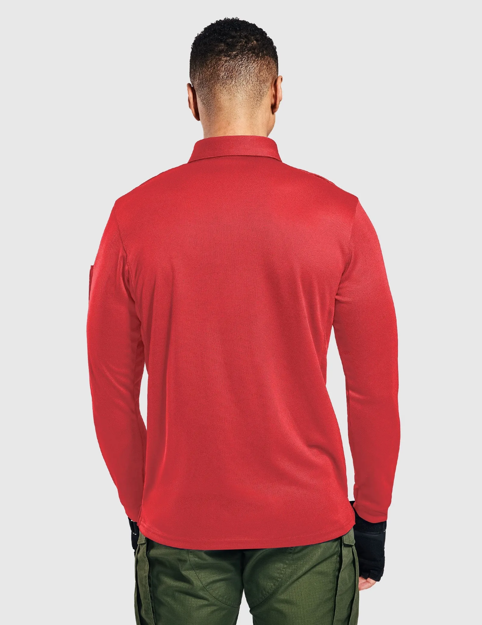 Men's Outdoor Tactical Long Sleeve Polo Shirts Quick Dry