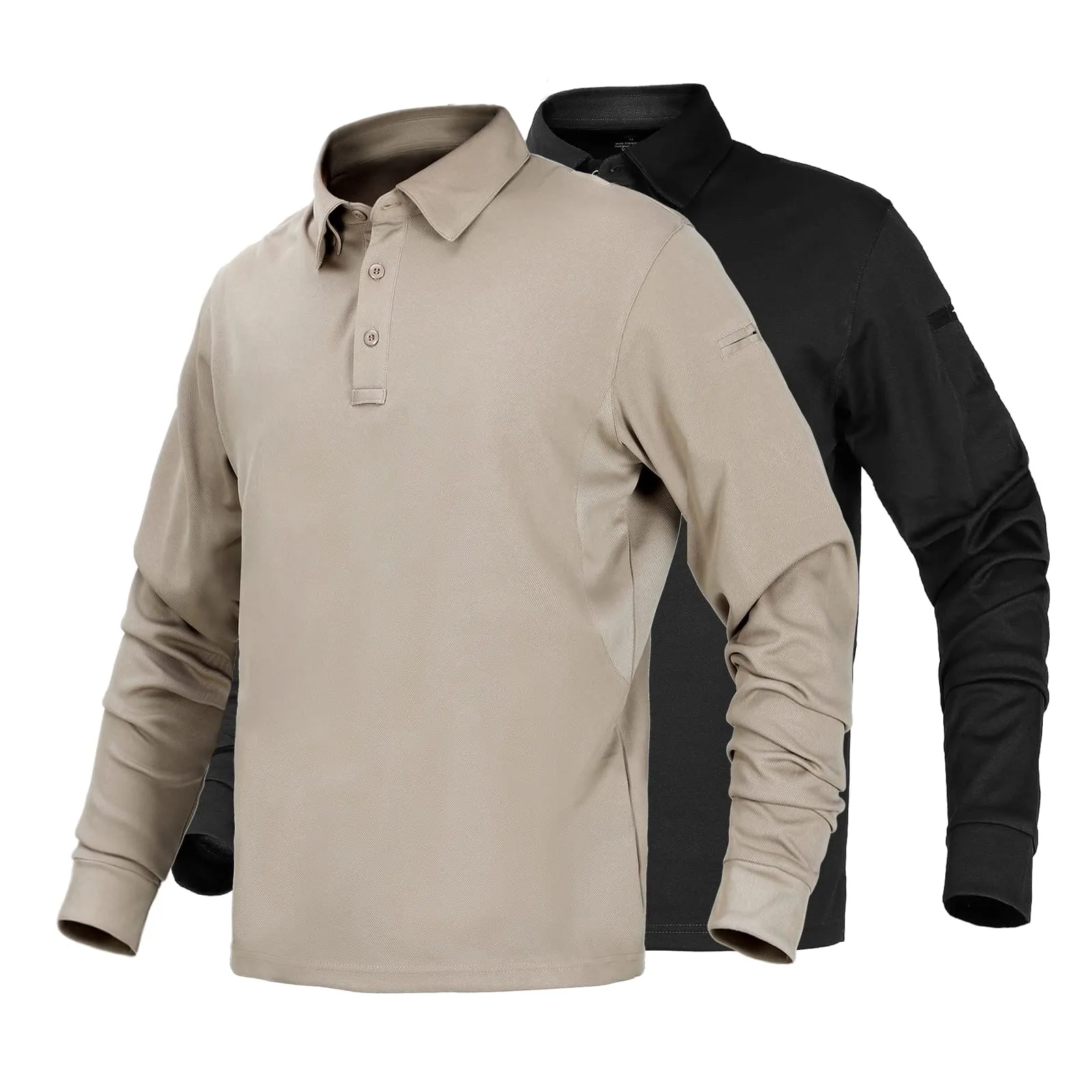 Men's Outdoor Tactical Long Sleeve Polo Shirts Quick Dry