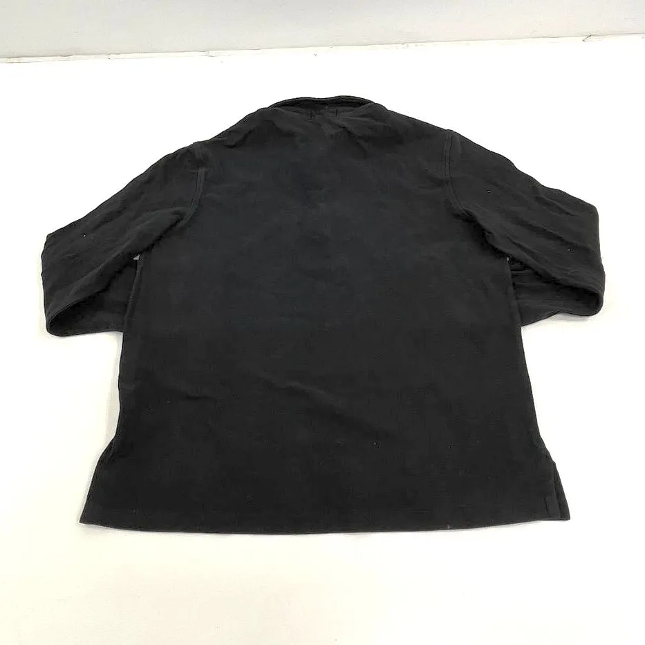Men's Polo Ralph Lauren Black Long Sleeve Polo Shirt - Size Large
