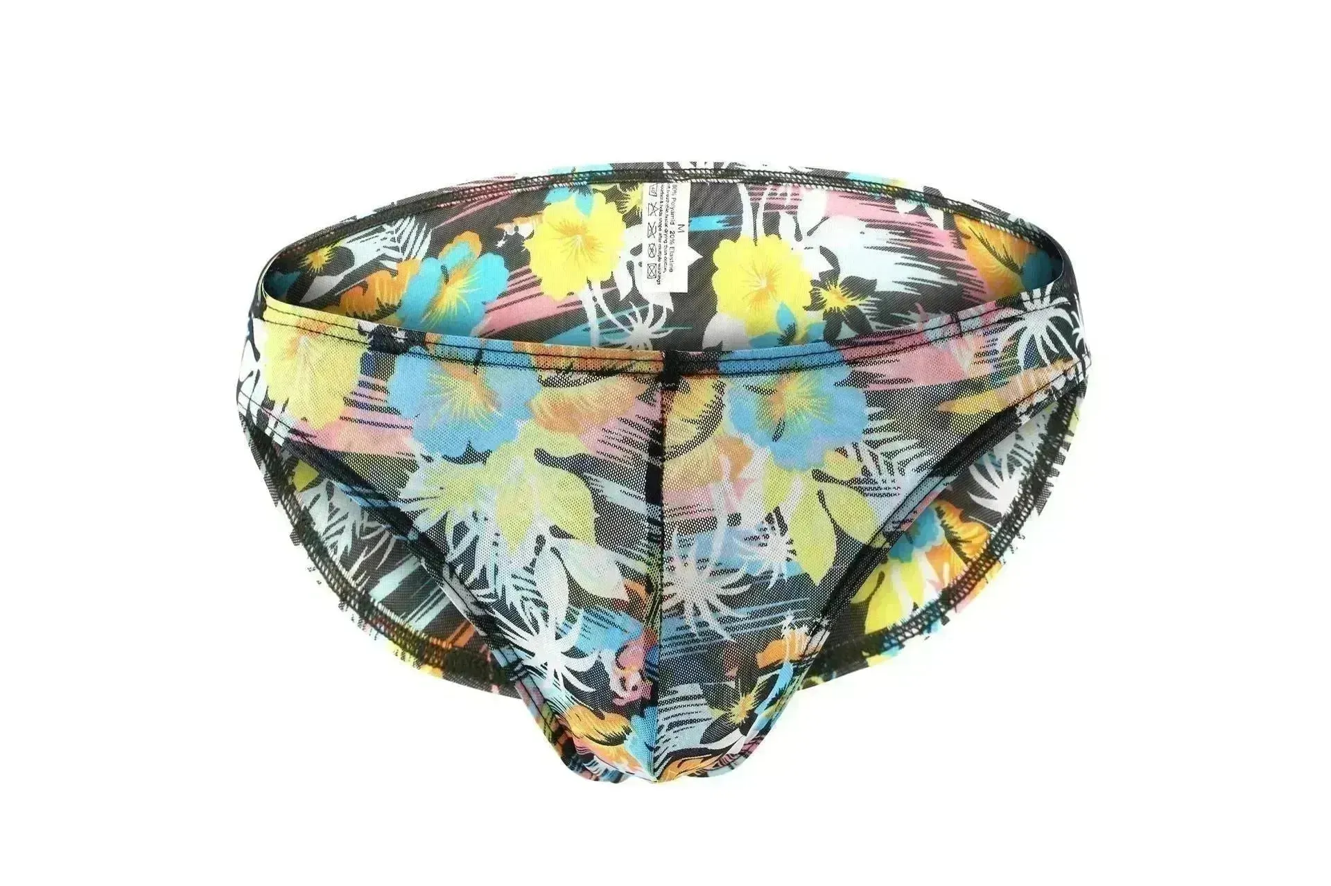 Men's Printed Briefs Breathable Mesh Multi-color Underwear