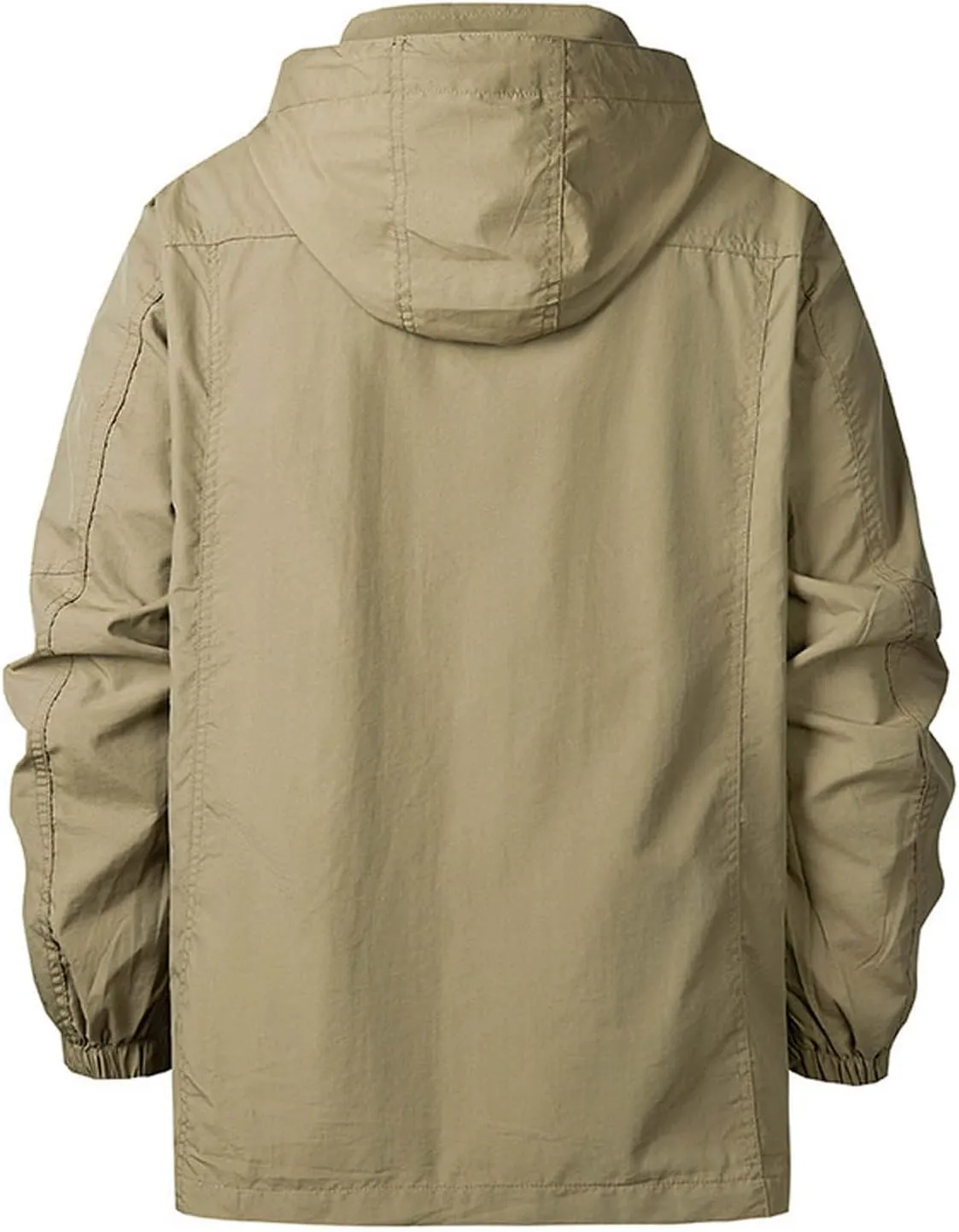 Mens Rain Jacket Waterproof with Hooded Hiking Coat Lightweight Windbreaker Outdoor Sports Soft Hoodies Jackets Coats