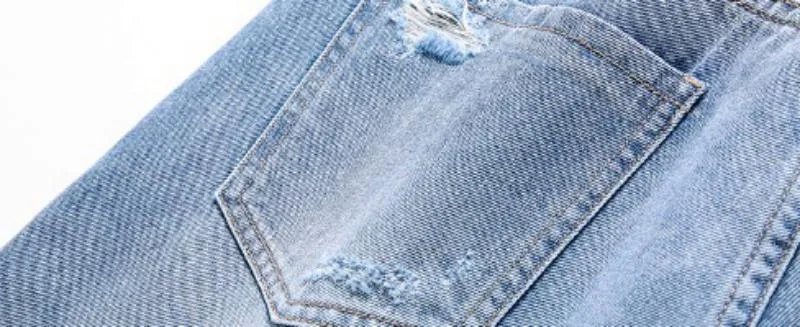 Men's Ripped Jeans With Embroidery