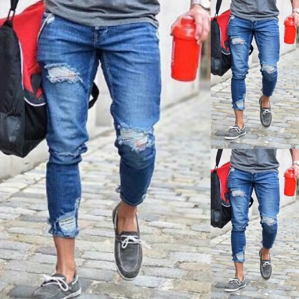 Men's ripped Trousers, Jeans