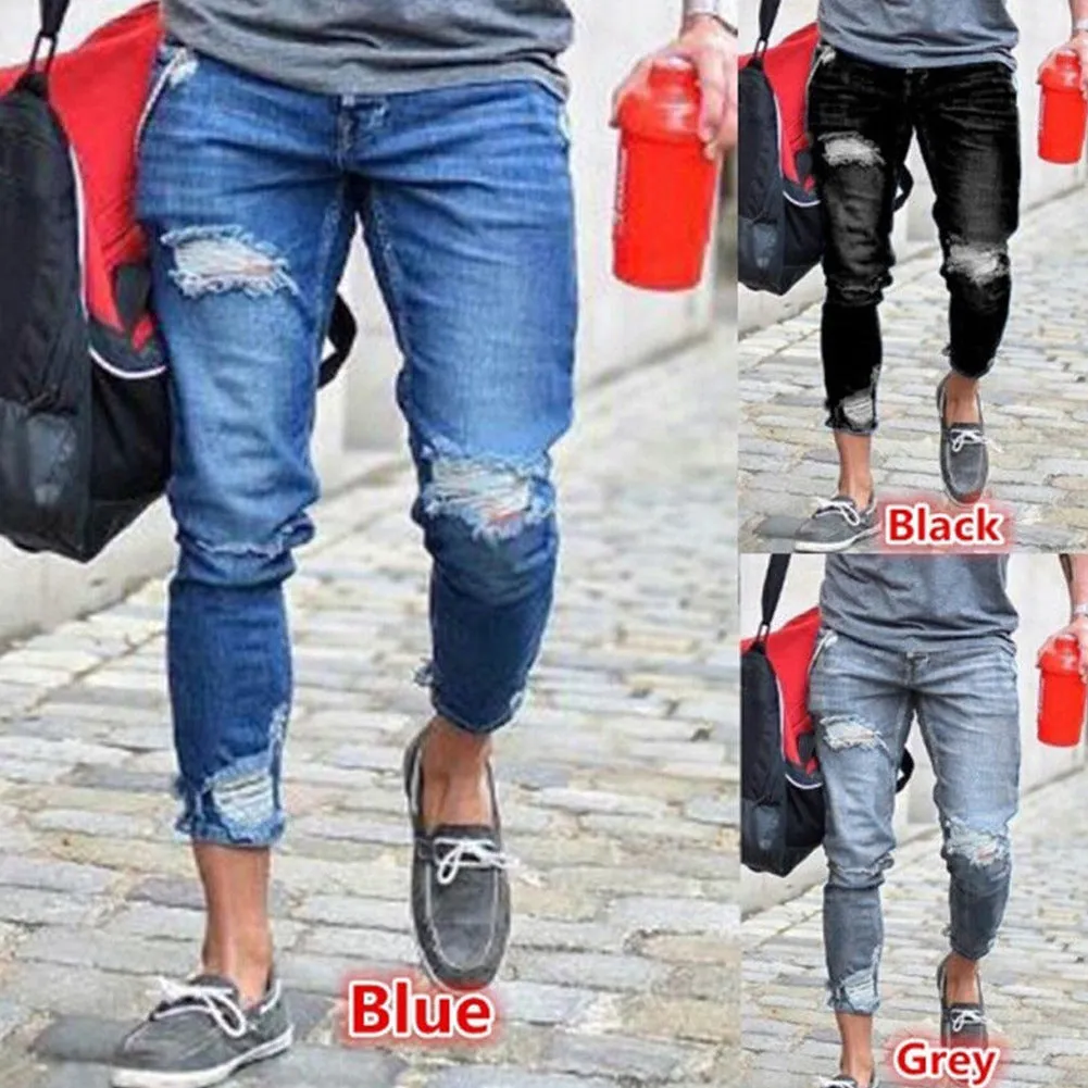 Men's ripped Trousers, Jeans