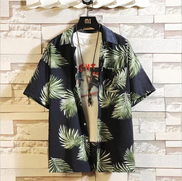 Men's Short Sleeve Beach Casual Shirts
