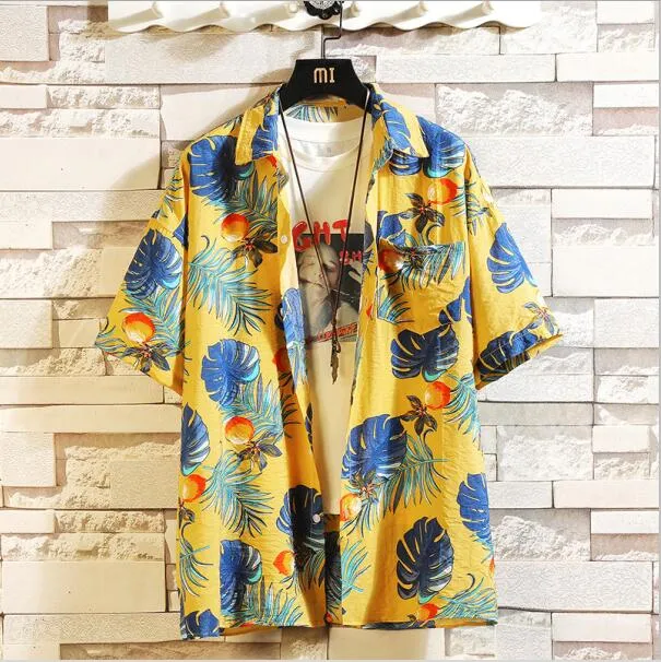 Men's Short Sleeve Beach Casual Shirts