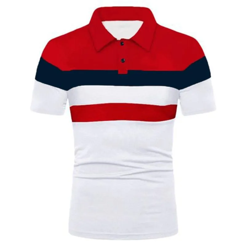 Men's Short Sleeve Polo Shirt With Three Stripes