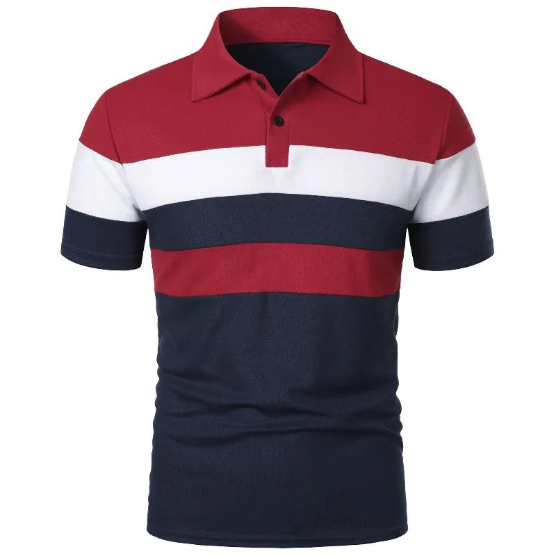 Men's Short Sleeve Polo Shirt With Three Stripes
