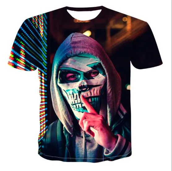 Men's Skull 3D Printed T-shirts - GlamzLife