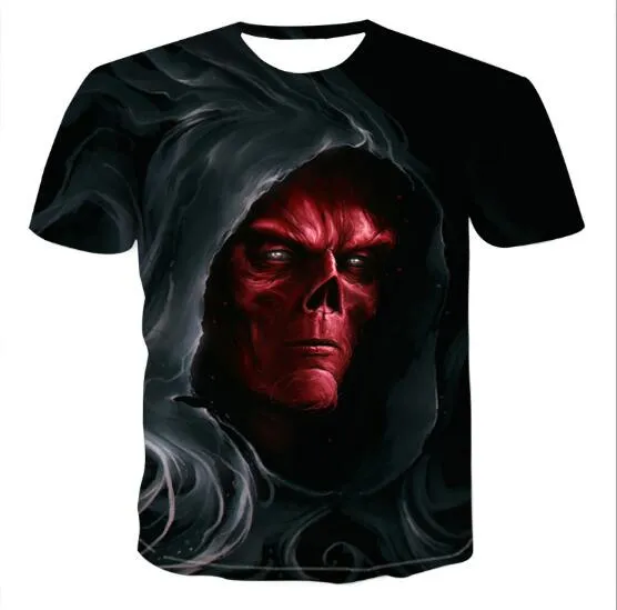 Men's Skull 3D Printed T-shirts - GlamzLife