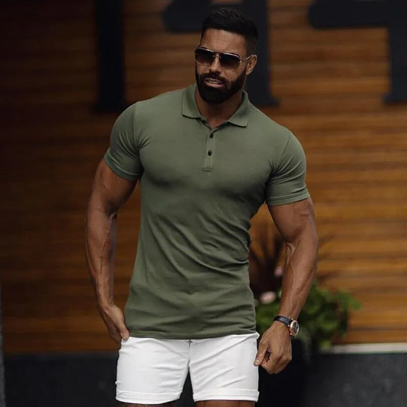 Men's Slim Fit Cotton Polo Summer Style
