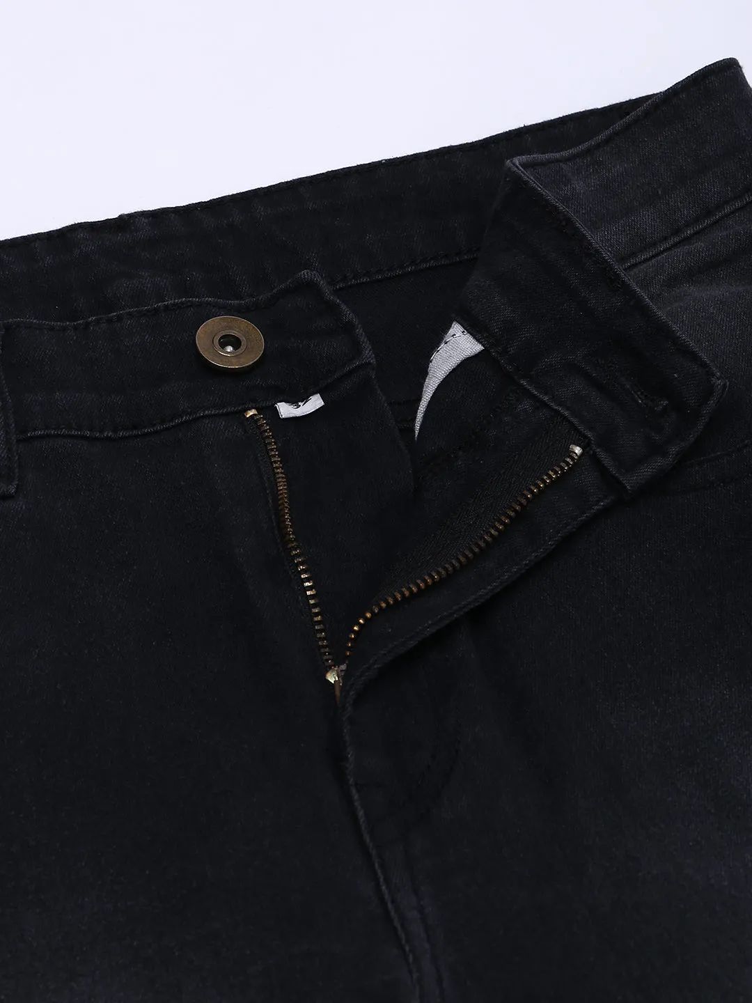 Men's Slim Fit Stretchable Black Denim Jeans