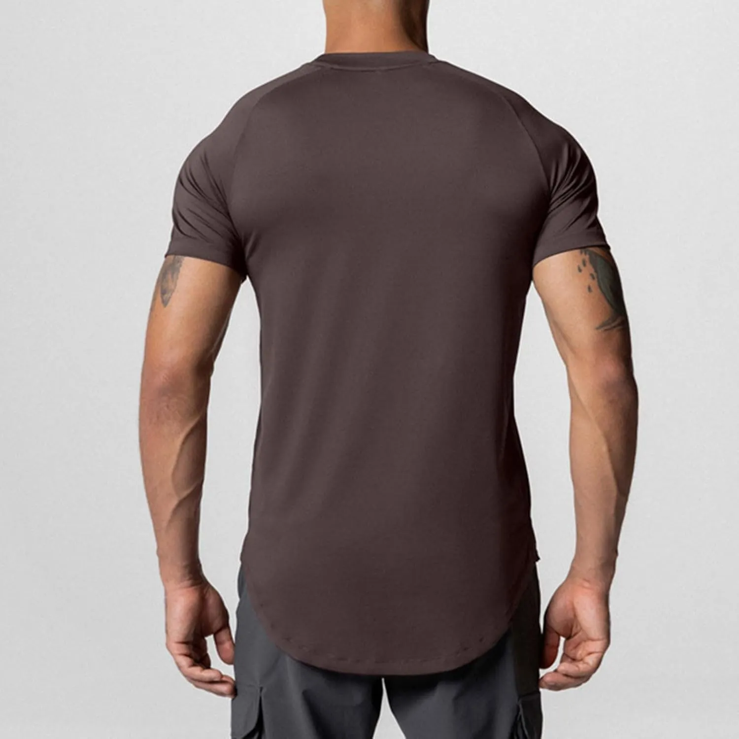 Men's Sport T-Shirts Breathable Quick Dry Sport Running Shirts Gym Bodybuilding Workout Moisture Wicking Tee Tops