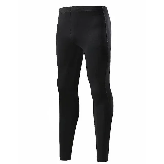 Men's Sports Compression Racing Set T-Shirt   Pants - Skin Tights Fitness Long Sleeve