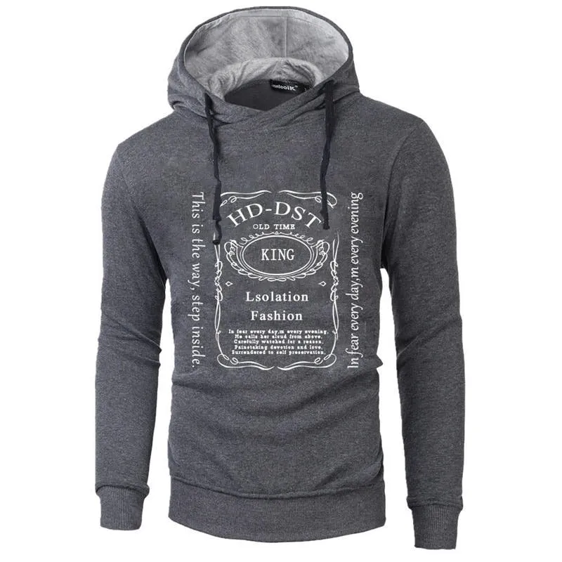 Men's Spring/Autumn Casual Printed Hoodie