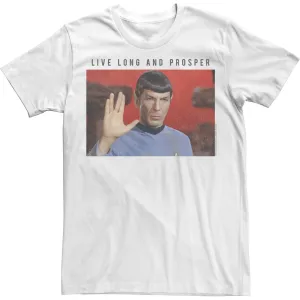 Men's Star Trek: The Original Series Spock Live Long And Prosper Licensed Character T-Shirt