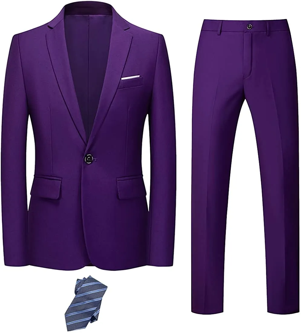 Men's Stefano 3pc Slim Fit Pastel Green Blazer/Pants Formal Suit